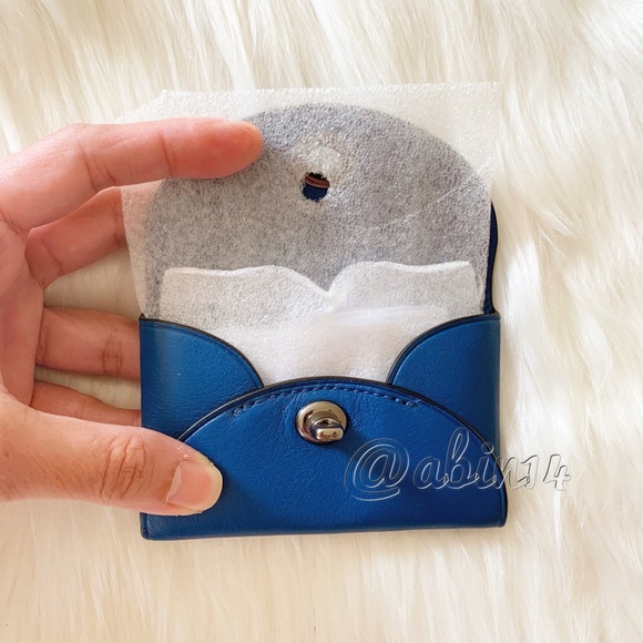 NWT Coach Beast Collection Steggy Dinosaur Turnlock Leather Card Case - Picture 2 of 5